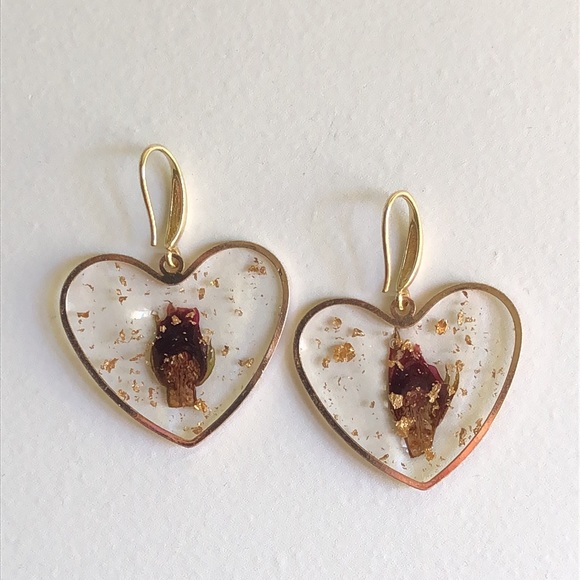 Pressed Flower Earrings - Picture 5 of 7